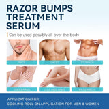 Razor Bumps Ingrown Hair Treatment: 3.38Fl.Oz Smoothing Solution for Body, Beard & Bikini Area Post Waxing after Shaving Serum for Ingrown Hair & Razor Burn - Women & Men